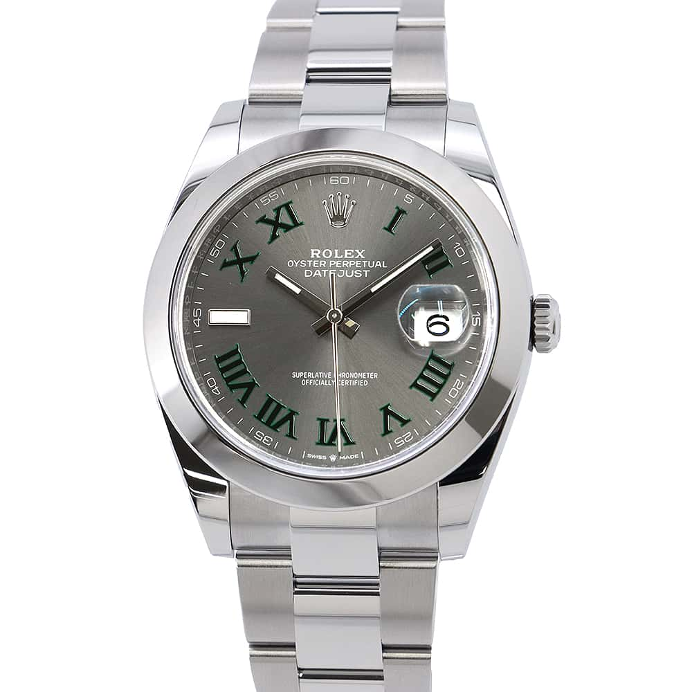 ROLEX Datejust W41mm Stainless Steel Slate Dial 126300