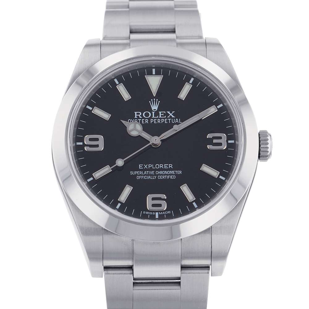 ROLEX ExplorerI W39mm Stainless Steel Black Dial 214270