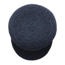 Load image into Gallery viewer, HERMES Garate Cap Size 58 Navy Raffia100%
