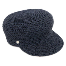 Load image into Gallery viewer, HERMES Garate Cap Size 58 Navy Raffia100%
