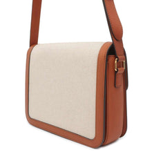 Load image into Gallery viewer, CELINE Classic Triomphe Shoulder Bag Beige/Brown 191242 Canvas Leather
