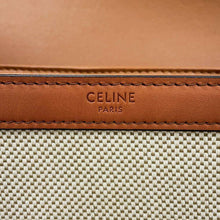 将图像加载到图库查看器中，CELINE Classic Triomphe Shoulder Bag Beige/Brown 191242 Canvas Leather
