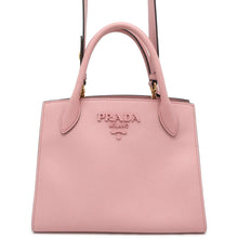 将图像加载到图库查看器中，PRADA Mono Chrome 2WAYBag Pink 1BA156 Leather
