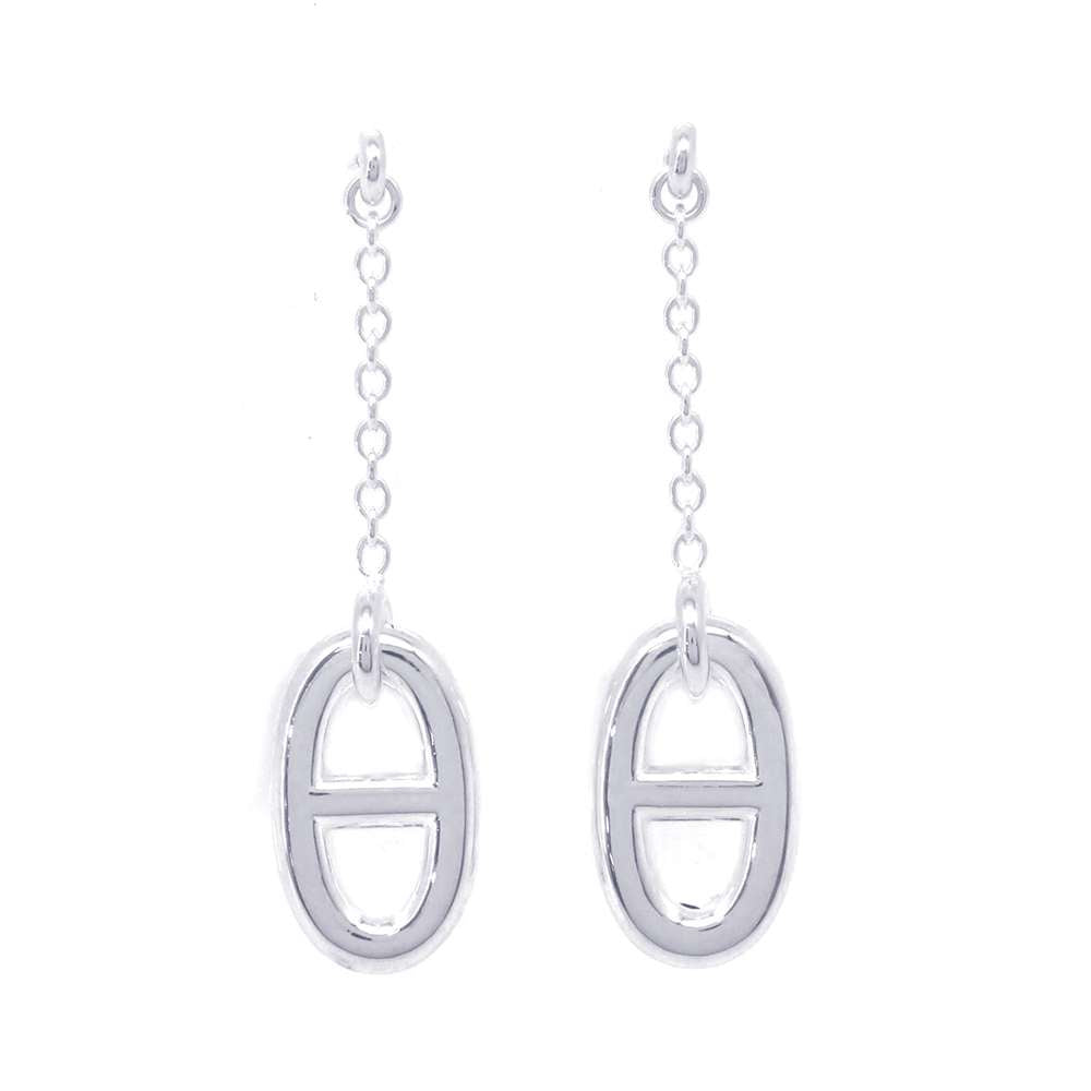 HERMES Chaine d'Ancre Farandole Earrings SV925