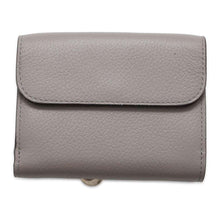 将图像加载到图库查看器中，Chloe Alphabet Trifold Wallet Gray CHC21WP945F57053 Leather
