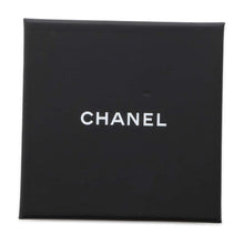 Load image into Gallery viewer, CHANEL CC Logo Star Motif Earrings Black Metal
