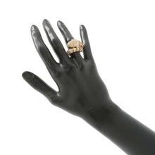 Load image into Gallery viewer, BVLGARI Serpenti Full Diamond Ring Size ML 18K Pink Gold
