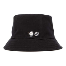 将图像加载到图库查看器中，HERMES Calvi Seashell Bucket Hat Size 56 Black Cotton100%
