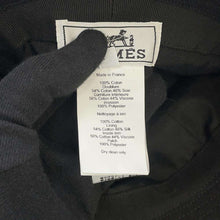 将图像加载到图库查看器中，HERMES Calvi Seashell Bucket Hat Size 56 Black Cotton100%
