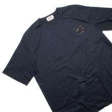 Load image into Gallery viewer, HERMES T-Shirt Mini Patch &quot;Metally O&#39;Cal&quot; Size L Marine Cotton100%
