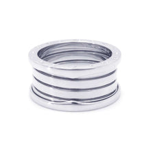 Load image into Gallery viewer, BVLGARI B.Zero1 4-Band Ring Size 59 18K White Gold
