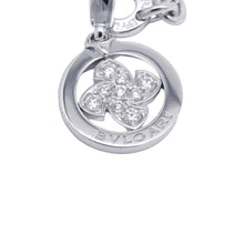 Load image into Gallery viewer, BVLGARI Tondo Windmill Diamond Bag Charm with Bag Charm Bracelet 18K White Gold
