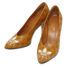 Load image into Gallery viewer, GUCCI Adidas Collaboration GG Crystal Pumps Beige702221 Leather Size 38
