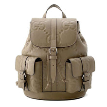 将图像加载到图库查看器中，GUCCI Jumbo GG Small Backpack Beige 739503 Leather
