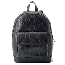 将图像加载到图库查看器中，GUCCI GG Embossed Backpack Black 658579 Leather
