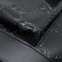 将图像加载到图库查看器中，GUCCI GG Embossed Backpack Black 658579 Leather
