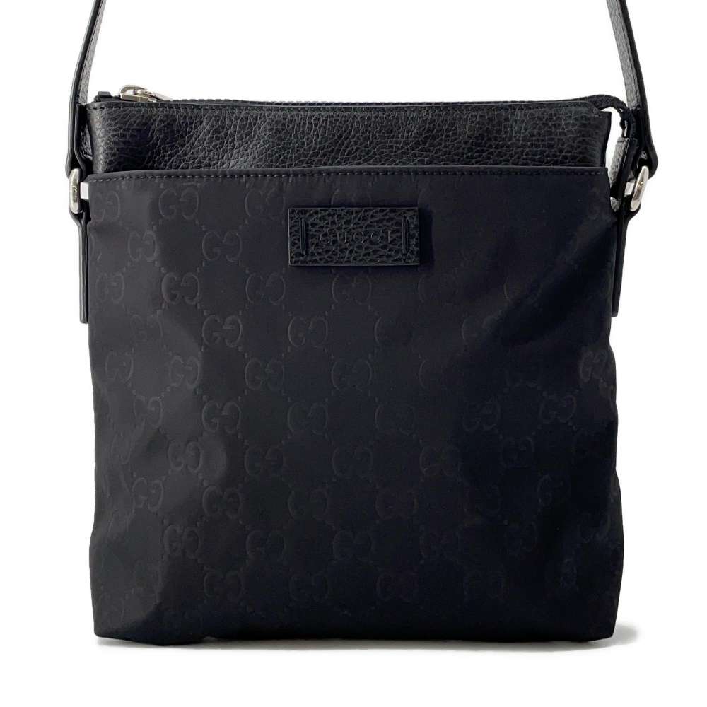 GUCCI GG Shoulder Bag Black 510339 Nylon