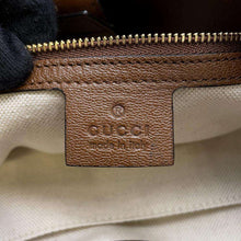 将图像加载到图库查看器中，GUCCI Horsebit 1955Tote Bag Brown 623694 Leather
