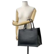 将图像加载到图库查看器中，Dior Book tote Black M1296ZGSB_M900 Calf Leather Size Medium
