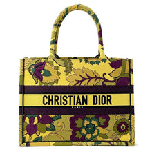 将图像加载到图库查看器中，Dior Book tote Yellow/Multicolor Canvas Size Medium
