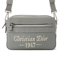 Load image into Gallery viewer, Dior Safari Shoulder Bag Gray Leather
