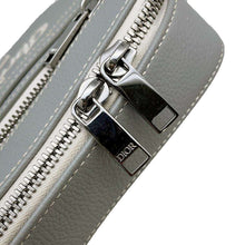 Load image into Gallery viewer, Dior Safari Shoulder Bag Gray Leather
