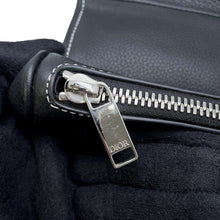 将图像加载到图库查看器中，Dior Alex Fox Ton Collaboration Saddle Crossbody Bag Black Leather
