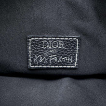 将图像加载到图库查看器中，Dior Alex Fox Ton Collaboration Saddle Crossbody Bag Black Leather
