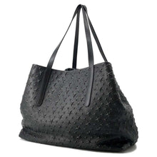 将图像加载到图库查看器中，JIMMY CHOO Sophia Star Embossed Tote Bag Black Leather
