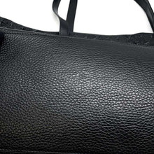 将图像加载到图库查看器中，JIMMY CHOO Sophia Star Embossed Tote Bag Black Leather
