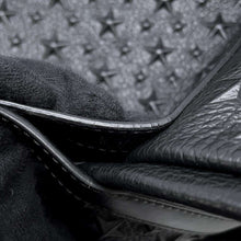 将图像加载到图库查看器中，JIMMY CHOO Sophia Star Embossed Tote Bag Black Leather
