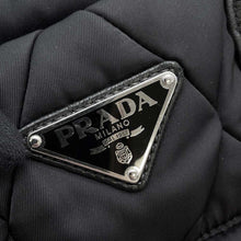 将图像加载到图库查看器中，PRADA Bomber 2way Tote Bag Black 1BG168 Nylon
