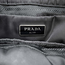 将图像加载到图库查看器中，PRADA Bomber 2way Tote Bag Black 1BG168 Nylon
