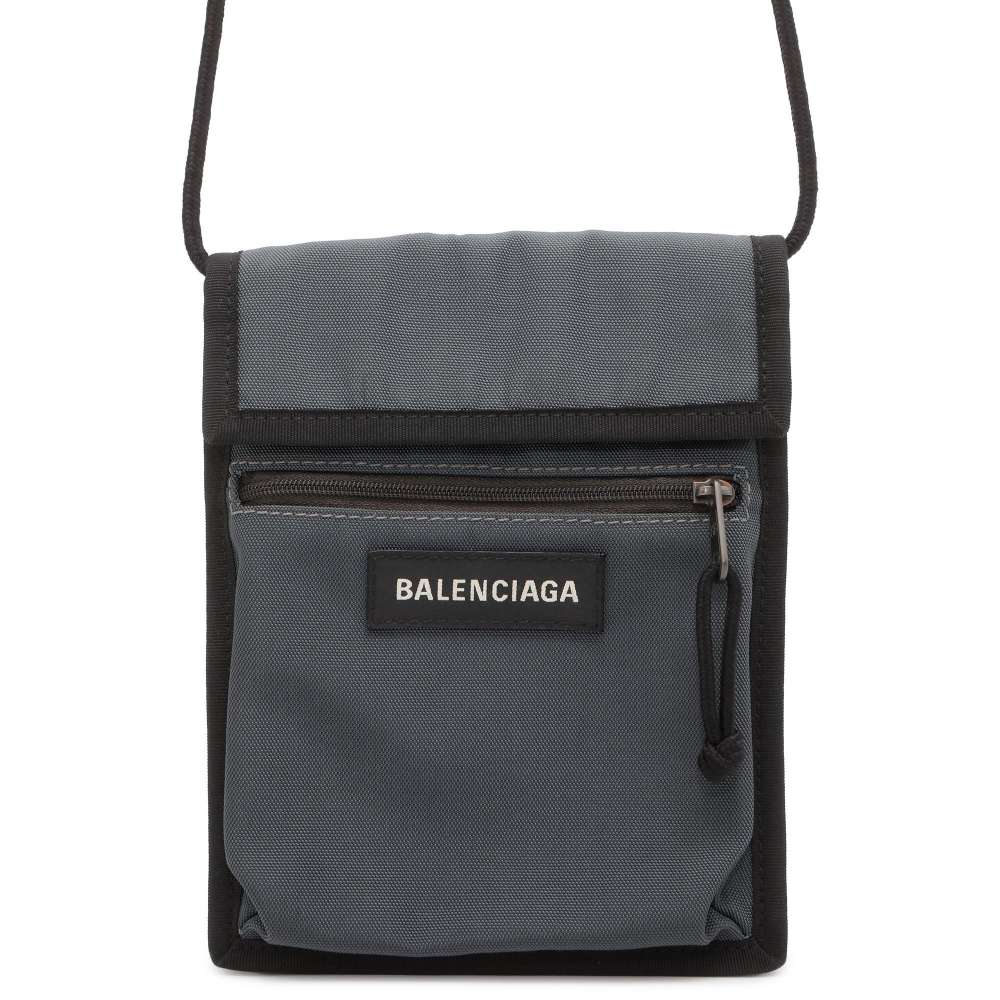 BALENCIAGA Explorer ShoulderPouch Gray/Black 532298 Nylon