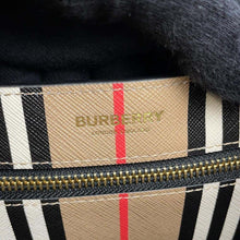 将图像加载到图库查看器中，BURBERRY Check Tote Bag Brown 80730571 PVC Leather
