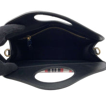 将图像加载到图库查看器中，BURBERRY Pocket Bag 2way Handbag Black/Red/White 8035841 Leather Nylon
