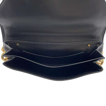 将图像加载到图库查看器中，Bottega Veneta Mount Envelope Shoulder Bag Black 667398 Leather
