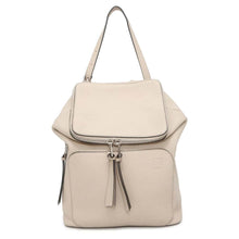 将图像加载到图库查看器中，LOEWE Goya Backpack Beige Leather
