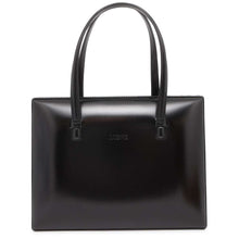 将图像加载到图库查看器中，LOEWE vintage logo handbag Black Leather
