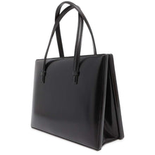 将图像加载到图库查看器中，LOEWE vintage logo handbag Black Leather
