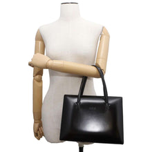 将图像加载到图库查看器中，LOEWE vintage logo handbag Black Leather
