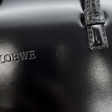 将图像加载到图库查看器中，LOEWE vintage logo handbag Black Leather
