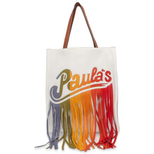 Load image into Gallery viewer, LOEWE Paula&#39;s Ibiza Tote Bag White/Multicolor 330.16.R72 Leather
