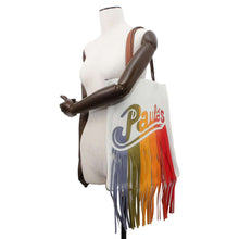 Load image into Gallery viewer, LOEWE Paula&#39;s Ibiza Tote Bag White/Multicolor 330.16.R72 Leather
