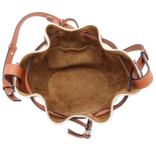 将图像加载到图库查看器中，LOEWE Balloon shoulder bag Brown/Beige A710C31X02 Leather Canvas
