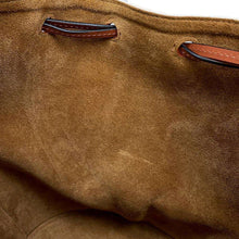 将图像加载到图库查看器中，LOEWE Balloon shoulder bag Brown/Beige A710C31X02 Leather Canvas
