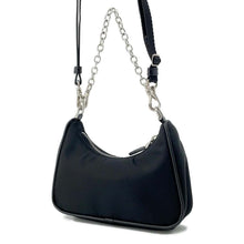 将图像加载到图库查看器中，PRADA Re-Edition Mini Shoulder Bag Black 1TT122 Nylon
