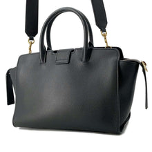 将图像加载到图库查看器中，SAINT LAURENT PARIS Downtown Baby 2way Shoulder Bag Black 635346 Leather
