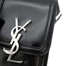 将图像加载到图库查看器中，SAINT LAURENT PARIS Solferino Mini Bag Black 753963 Leather
