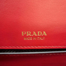 将图像加载到图库查看器中，PRADA ChainShoulder Bag Red/Black 1BL004 Leather
